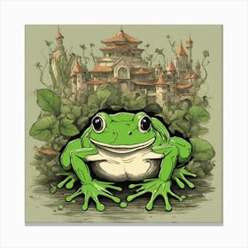 Leader of the frogs Canvas Print