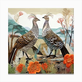 Bird In Nature Grouse 2 Canvas Print