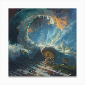 wave path Canvas Print