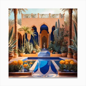 Moroccan Garden Canvas Print