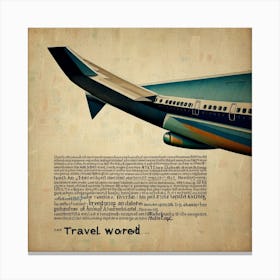 Leonardo Lightning Travel Word Definition Art 2 Canvas Print