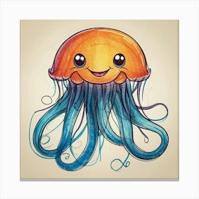 Cute Jellyfish Canvas Print