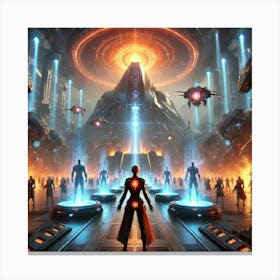 A Sci Fi Themed Scene Depicting Episode 10 The Phoenix Rises Canvas Print