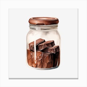 Chocolate In A Jar 10 Canvas Print