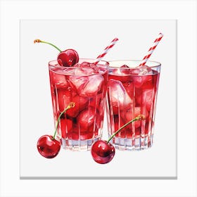 Cherry Iced Tea 10 Canvas Print