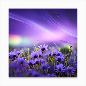 Purple Flowers Canvas Print