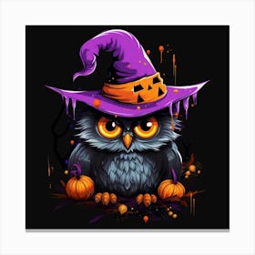 Halloween Owl 1 Canvas Print