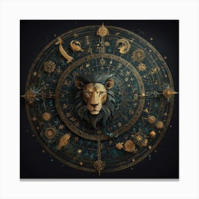 Zodiac Lion 1 Canvas Print