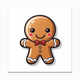 Gingerbread Man Canvas Print
