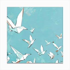Origami Birds 12 Canvas Print