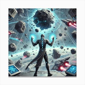 Archon Vexis Asteroid Command Sci Fi Canvas Print