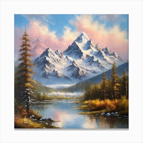 Sunrise Mountain Range Canvas Print