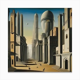 Metaphysical City Of The Future Pt2 Canvas Print