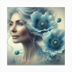 Lady of Flowers Canvas Print