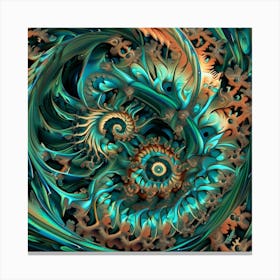 fractal spiral 2 Canvas Print