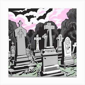 Graveyard 6 Canvas Print