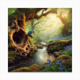 Kingfisher Fantasy Canvas Print