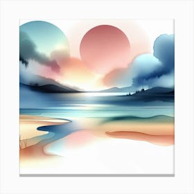 Watercolor Painting 25 Canvas Print