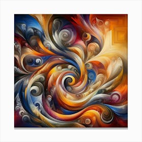 Abstract Painting Canvas Print