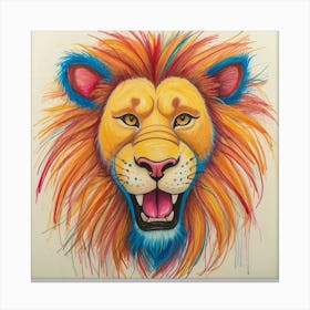 Lion Head 10 Canvas Print