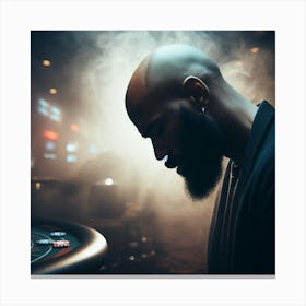 Black Man In Casino Canvas Print