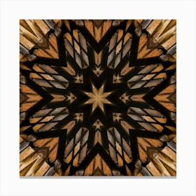 Wooden Mandala Canvas Print