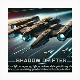 Shadow Drifter Light Weaponry Converted Canvas Print