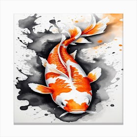 Koi Fish Painting 1 Canvas Print