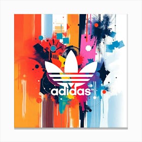 Adidas Logo Canvas Print