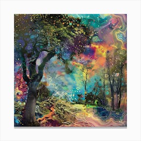 Psychedelic Forest 3 Canvas Print