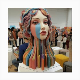 Woman'S Head 3 Canvas Print