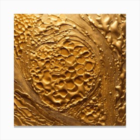 Gold Paint Canvas Print