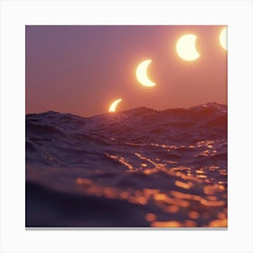 Sunset Over The Ocean 1 Canvas Print