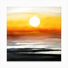 Sea Sunset Canvas Print