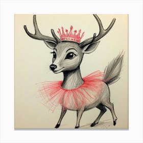 Princess Deer 1 Canvas Print