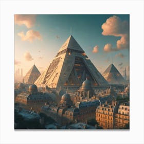 Futuristic City 4 Canvas Print