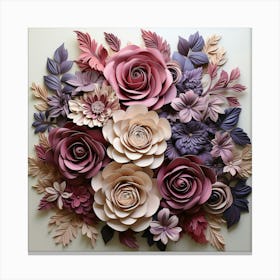 Paper Flower Wall Art 2 Canvas Print