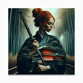 Samurai Girl 19 Canvas Print