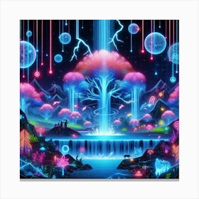 Psychedelic Forest 3 Canvas Print