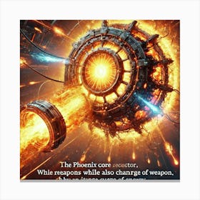 Phoenix Core Reactor Recharging And Attacking Canvas Print