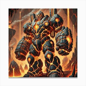 Magma Sentinels Canvas Print