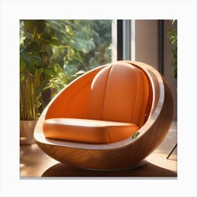 Orange Chair Canvas Print