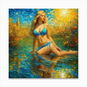 Girl In A Bikini igg Canvas Print