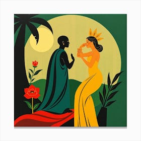 King And The Queen Canvas Print