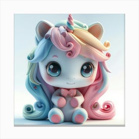 Cute Unicorn 882 Canvas Print