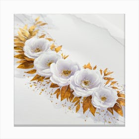 White Roses Canvas Print