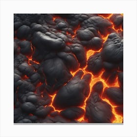 Lava texture 12 Canvas Print