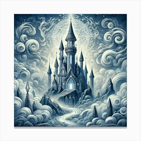 Castle In The Clouds 3 Canvas Print