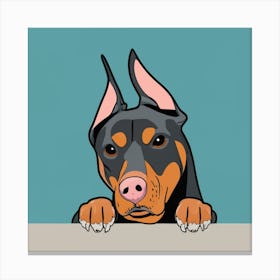 Doberman Pinscher Canvas Print