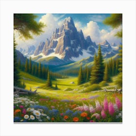 Mountain Landscape 10 Canvas Print